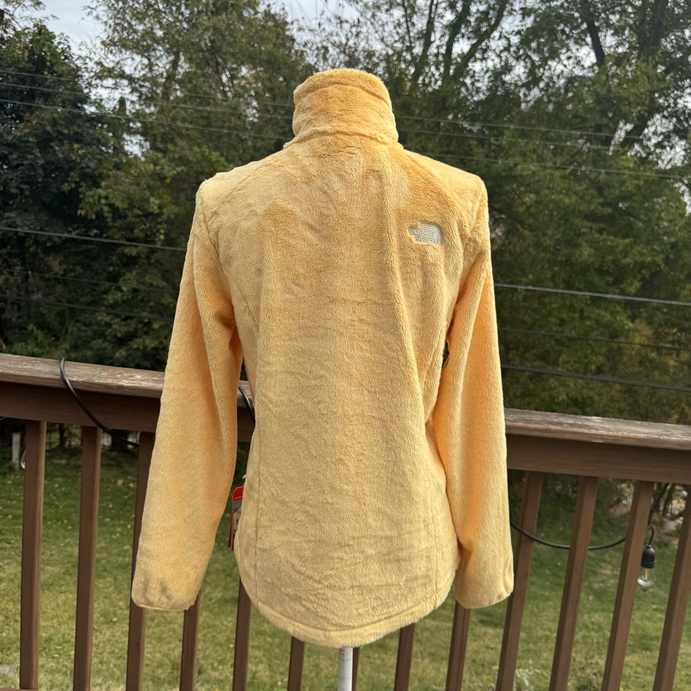The North Face Women's Yellow Plush Fleece Jacket - Picture 3 of 7